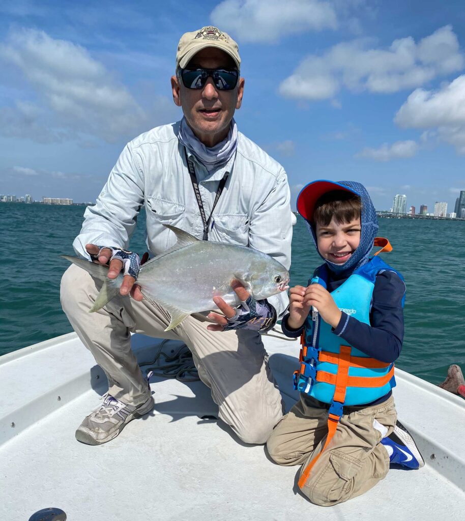 Pompano on the boat