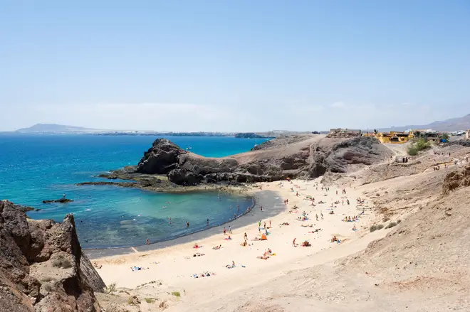 Playa de Papagayo near Playa Blanca, Lanzarote, Canary Islands, Spain