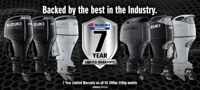 Suzuki Marine USA Introduces Unmatched 7-Year Warranty for V6 Outboard Engines