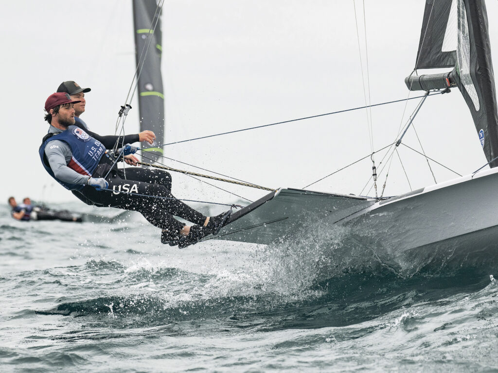 Skipper Ian Barrows and crew Hans Henken